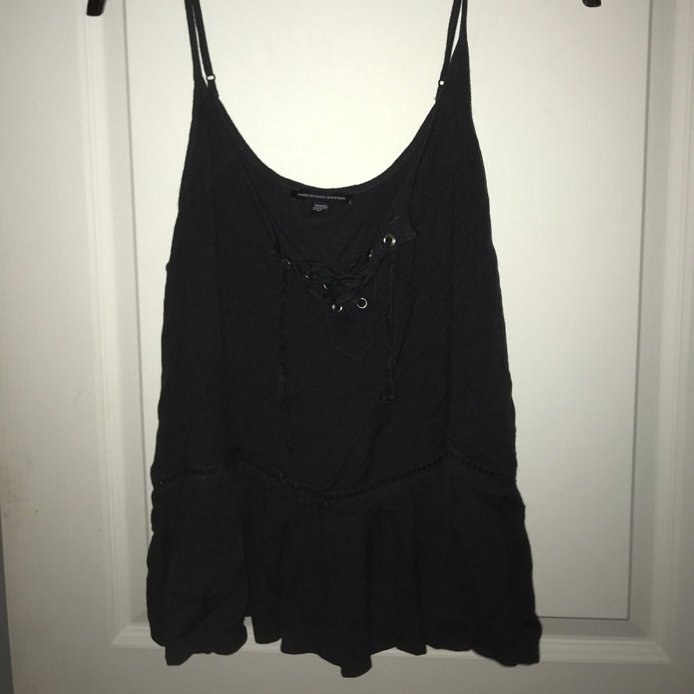 American Eagle lace up tank top